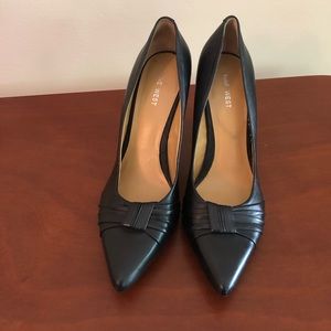 Nine West Black Leather Pumps